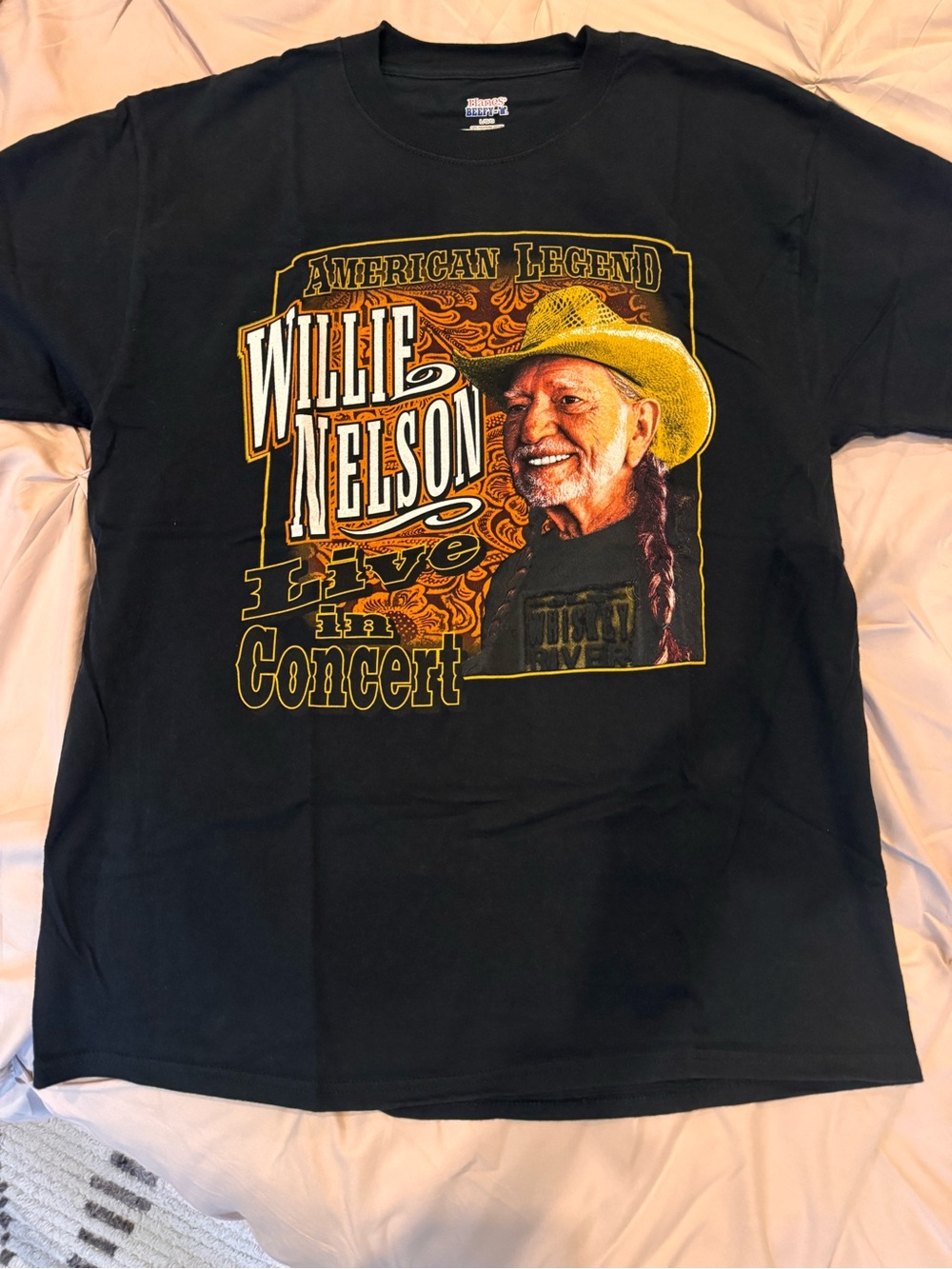 Y2K Willie Nelson “American Legend Live‎ in Concert” Black Concert T-Shirt Large
